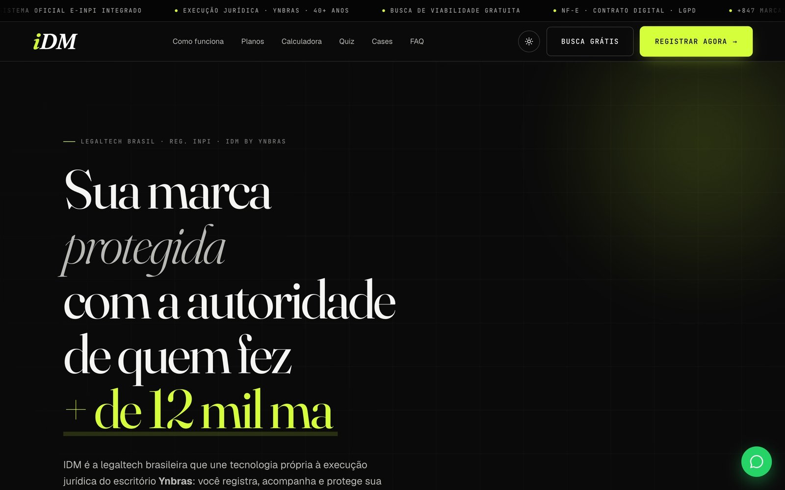 Site da IDM — Instituto da Marca