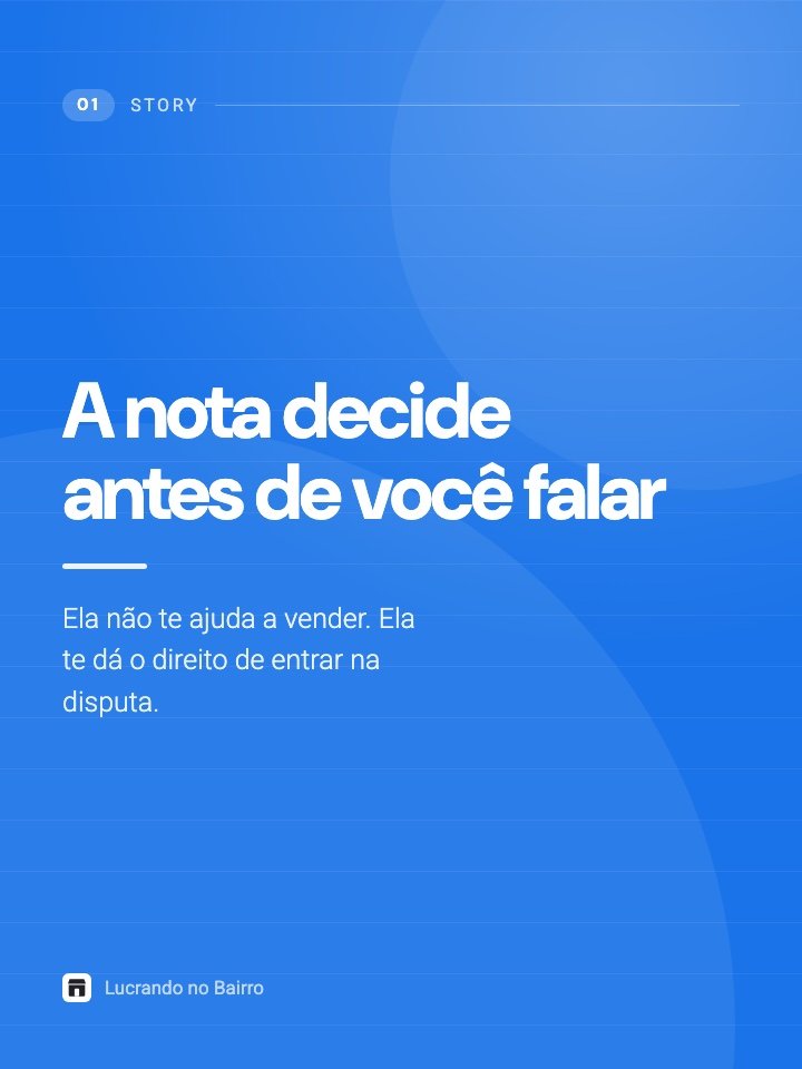 Story: A importância das avaliações: por que a nota decide a venda